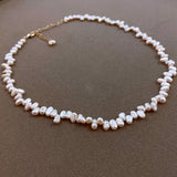 Baroque Natural Pearl Necklace Women's Clavicle Chain