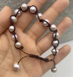 Baroque Pink Pearl Bracelet 9-10mm