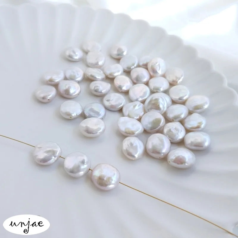 Baroque Bright Button Beads Pearl for DIY Jewelry