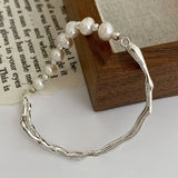 Baroque Freshwater Pearl Bracelet Branch Texture Splicing Pearl Bracelet