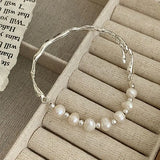 Baroque Freshwater Pearl Bracelet Branch Texture Splicing Pearl Bracelet