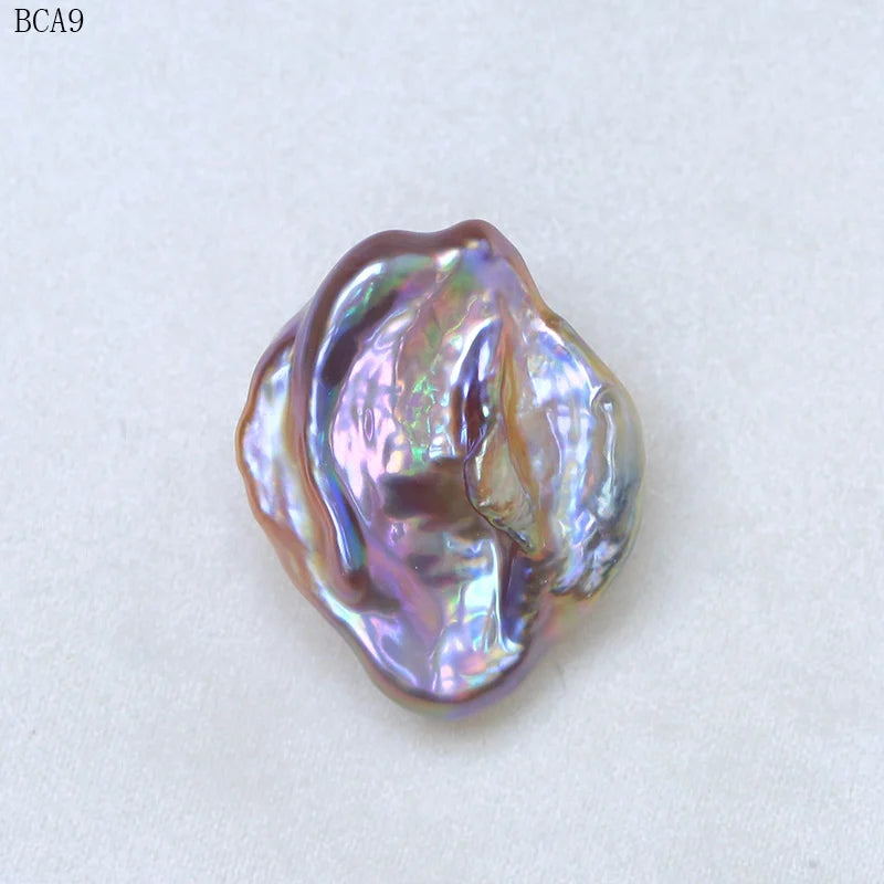 Baroque Purple Flat Pearl Beads 10-20MM DIY Jewelry Making BCA