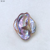 Baroque Purple Flat Pearl Beads 10-20MM DIY Jewelry Making BCA