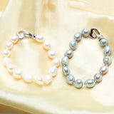 Natural Freshwater Pearl Bracelet for Women Heart Hook Real Pearl Bracelet