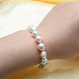 Natural Freshwater Pearl Bracelet for Women Heart Hook Real Pearl Bracelet