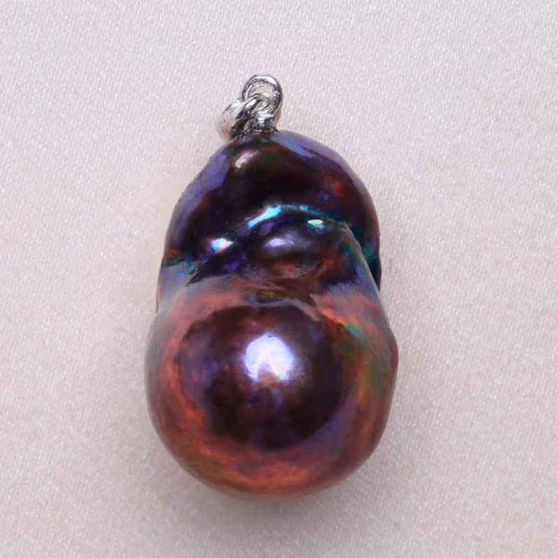 18k Freshwater Baroque Pearl Pendant Necklace for Women