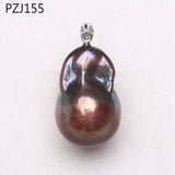 18k Freshwater Baroque Pearl Pendant Necklace for Women