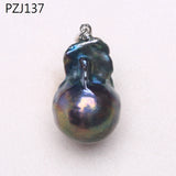 18k Freshwater Baroque Pearl Pendant Necklace for Women