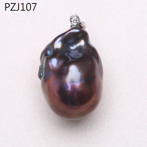 18k Freshwater Baroque Pearl Pendant Necklace for Women