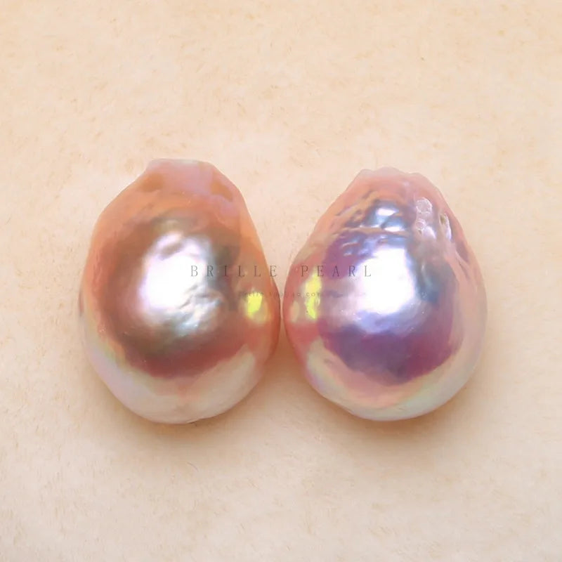 Natural Pearl Egg Shape Beads DIY Earrings Jewelry