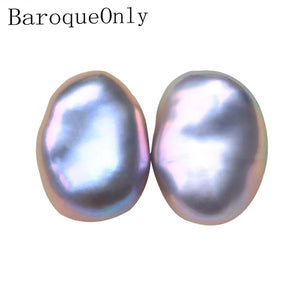 Gray Baroque Freshwater Pearl Beads 9-12mm for DIY Earrings