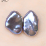 Gray Baroque Freshwater Pearl Beads 9-12mm for DIY Earrings