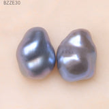 Gray Baroque Freshwater Pearl Beads 9-12mm for DIY Earrings