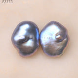 Gray Baroque Freshwater Pearl Beads 9-12mm for DIY Earrings