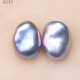 Gray Baroque Freshwater Pearl Beads 9-12mm for DIY Earrings