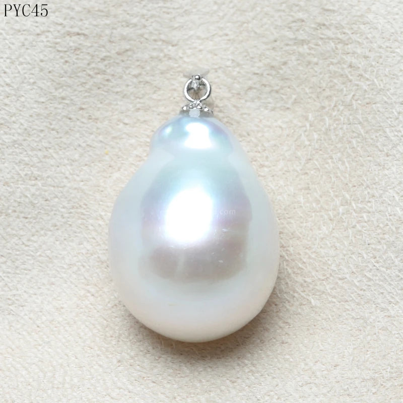 925 Silver Pendant Freshwater Baroque Pearl Necklace
