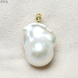 925 Silver Pendant Freshwater Baroque Pearl Necklace