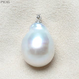 925 Silver Pendant Freshwater Baroque Pearl Necklace