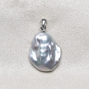 925 Sterling Silver Pendant Freshwater Pearl Choker Necklace