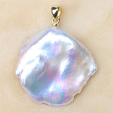 Natural Pearl Slide Pendant 925 Silver Sterling PSQ