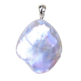 Natural Pearl Slide Pendant 925 Silver Sterling PSQ