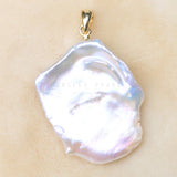 Natural Pearl Slide Pendant 925 Silver Sterling PSQ