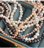 Potato Pearls Chain 5-8mm Semi-Finished for Choker DIY N6