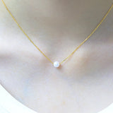 5-6mm Akoya Pearl Pendant Necklace 925 Silver Sterling Jewelry for Women