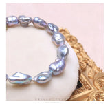 Baroque Natural Pearl Bracelets Gray Colour Irregular Freshwater Pearl Jewelry