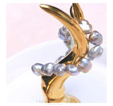 Baroque Natural Pearl Bracelets Gray Colour Irregular Freshwater Pearl Jewelry
