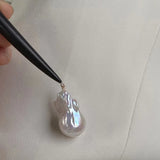 Chinese Baroque Pearl Hairpin Sandalwood Hair Stick