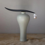 Chinese Baroque Pearl Hairpin Sandalwood Hair Stick
