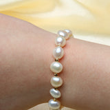 Natural Freshwater Pearl Bracelet Mixed-Color Irregular Pearl Jewelry