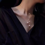 Freshwater Pearls Choker Necklace 6 Real Pearls 2 Lines Jewelry