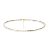 Natural Freshwater 2-4mm Pearl Necklace 14k Choker for Women
