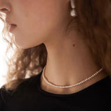 Natural Freshwater 2-4mm Pearl Necklace 14k Choker for Women