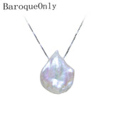 Baroque Pearl Necklace 925 Silver Jewelry for Women
