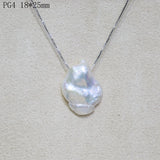 Baroque Pearl Necklace 925 Silver Jewelry for Women