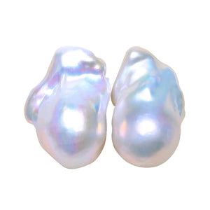Natural Freshwater Irregular Pearl Beads Pair For DIY Earring