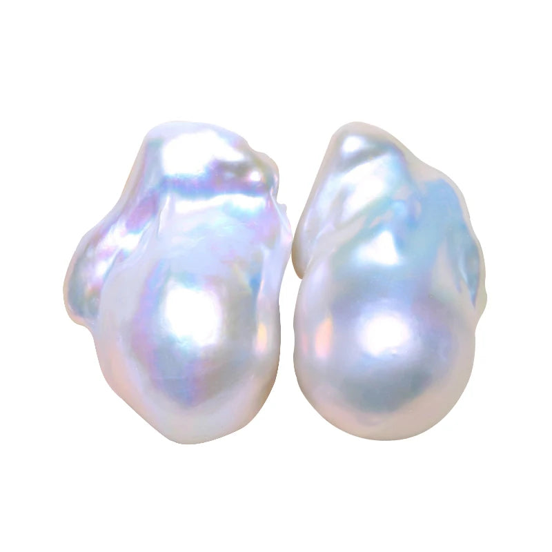 Natural Freshwater Irregular Pearl Beads Pair For DIY Earring