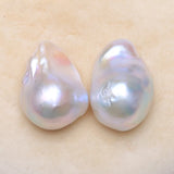 Natural Freshwater Irregular Pearl Beads Pair For DIY Earring
