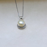 Freshwater Pearl Pendant Necklace 925 Sterling Silver Jewelry Gift