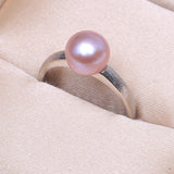 Natural Freshwater Pearl 925 Silver Adjustable Ring for Women