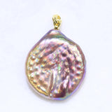 Natural Pearl Slide Pendant Freshwater Unique Pearls 925 Silver