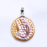 Natural Pearl Slide Pendant Freshwater Unique Pearls 925 Silver