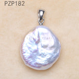 Natural Pearl Slide Pendant Freshwater Pearls 925 Sterling Silver PZP