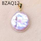 Natural Pearl Slide Pendant Freshwater Pearls 925 Sterling Silver PZP