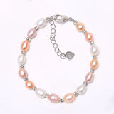 Freshwater Pearl Bracelet 925 Silver Jewelry