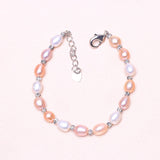 Freshwater Pearl Bracelet 925 Silver Jewelry