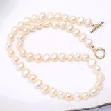 Freshwater Pearl Clavicle Necklace 14K Filled 6-7mm Pearls Jewelry NCE